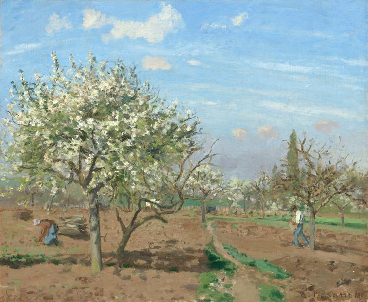 Camille Pissarro Orchard in  Bloom,Louveciennes (nn02) oil painting picture